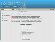 Tablet Screenshot of betzkunststoff.de